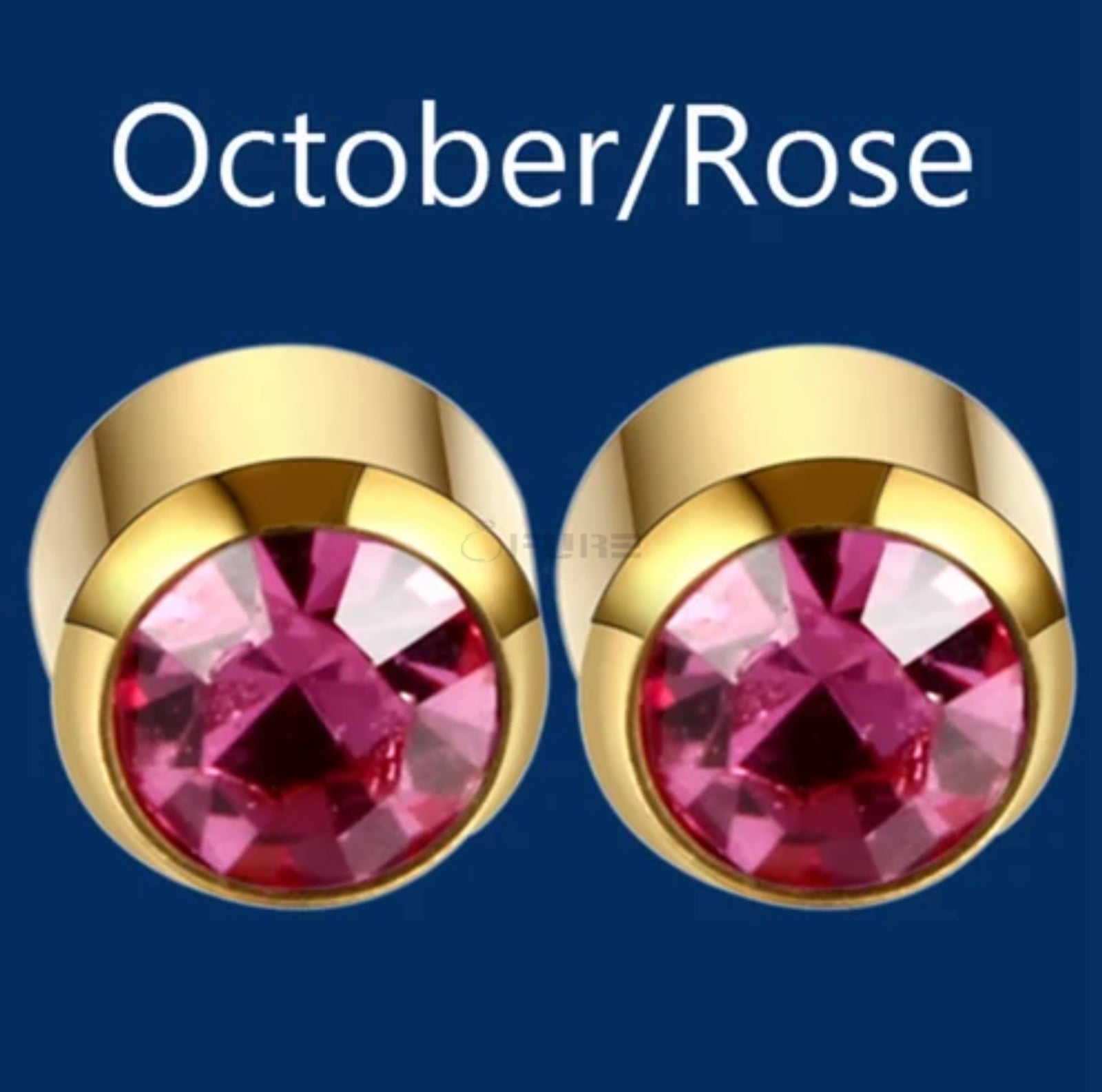 4Mm 18K Gold Plated Surgical Steel Cubic Zirconia round Cartilage Stud Earrings