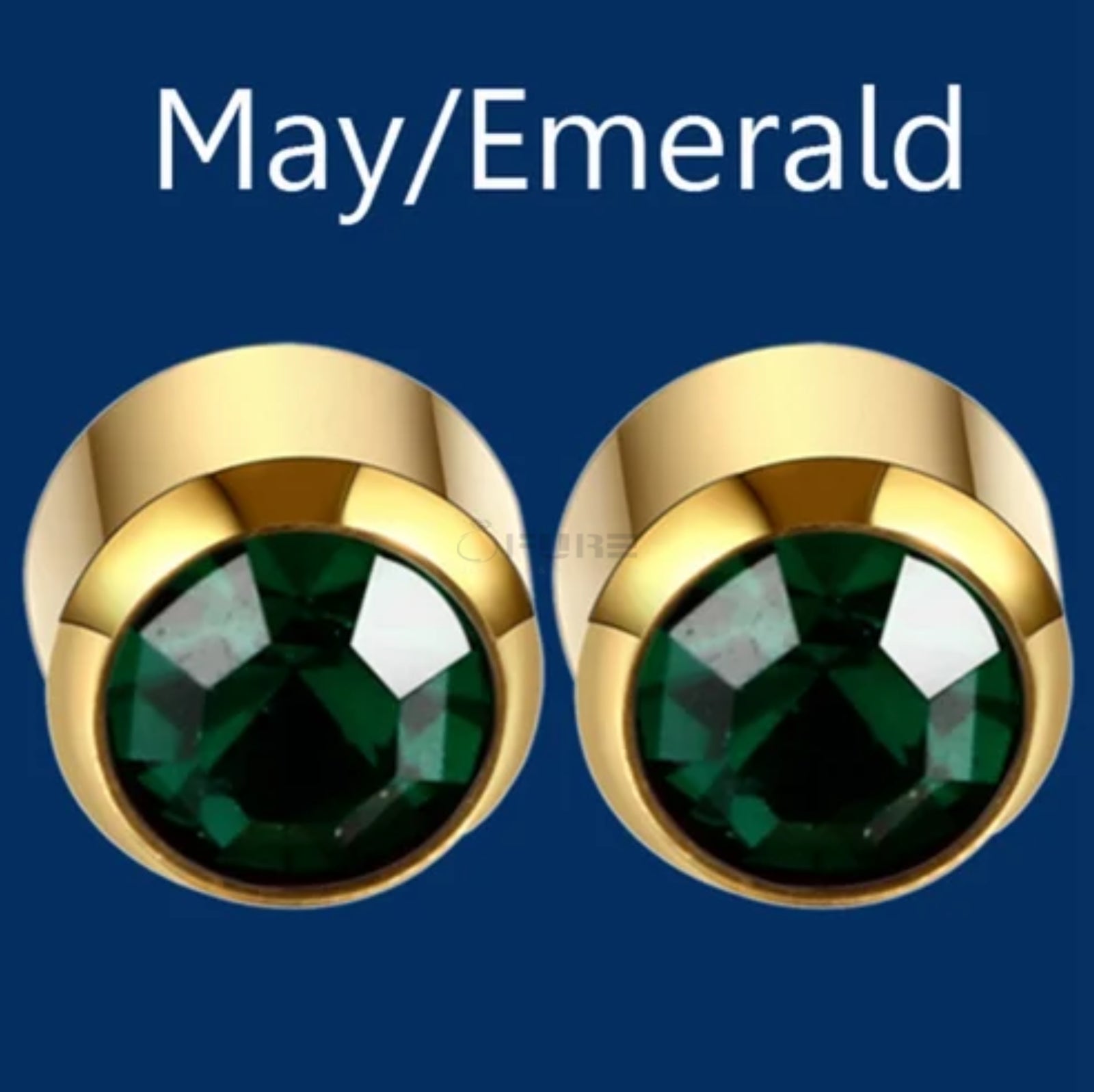 4Mm 18K Gold Plated Surgical Steel Cubic Zirconia round Cartilage Stud Earrings