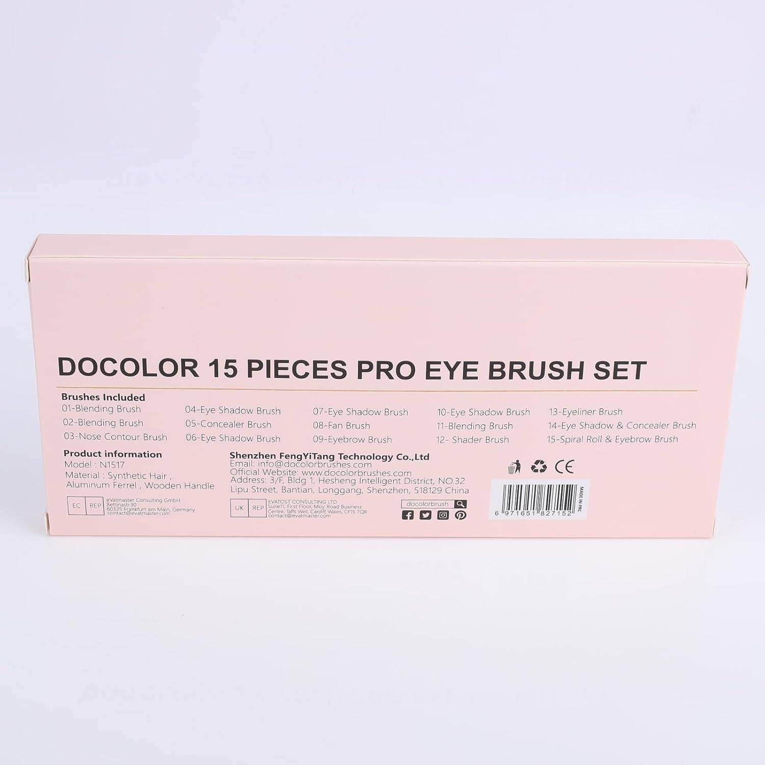 Eyeshadow Brushes  Eye Makeup Brushes 15Pieces Professional Eye Makeup Brush Set with Premium Wooden Handles for Eyeshadow, Concealer, Eyebrow, Eyelash and Eye Liners Neon (Pink, 15Pcs)