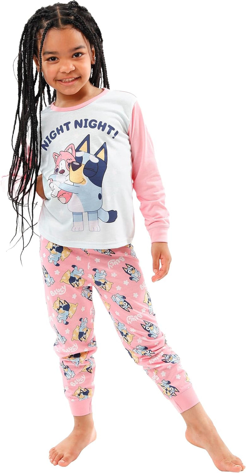 Pyjamas | Bingo Girls Pjs | Cotton Girls Pyjamas | Ages 18 Months to 8 Years